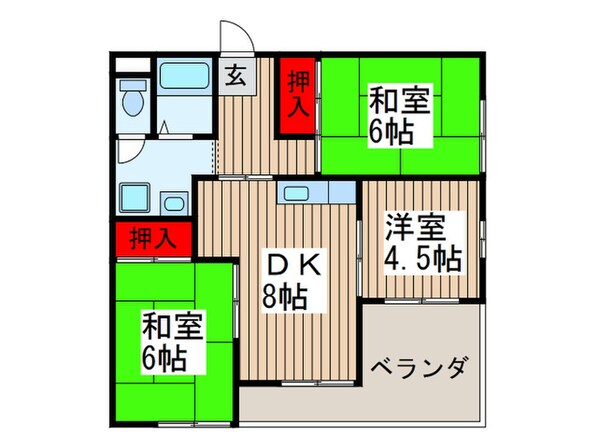 ハイツ池沢の物件間取画像